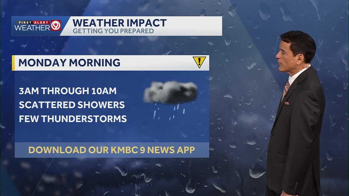Kansas City weather: Showers, storms could impact Monday morning commute