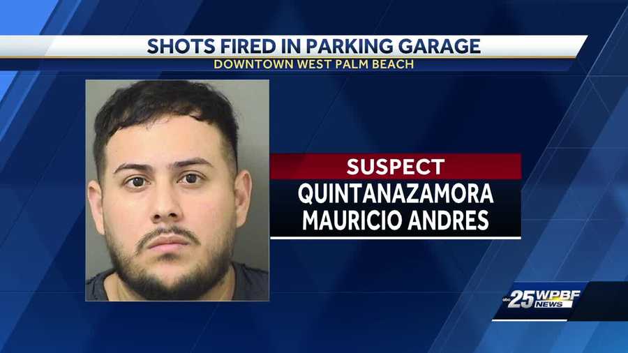 Man accused of firing gun in a West Palm Beach parking garage