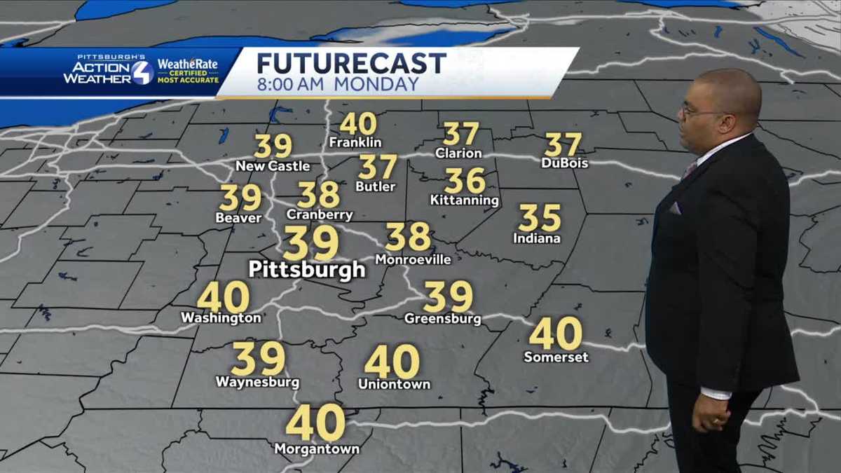 Sunny and warmer for Monday