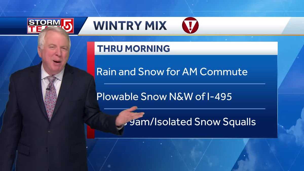 Video: Rain and snow to impact Thursday morning commute