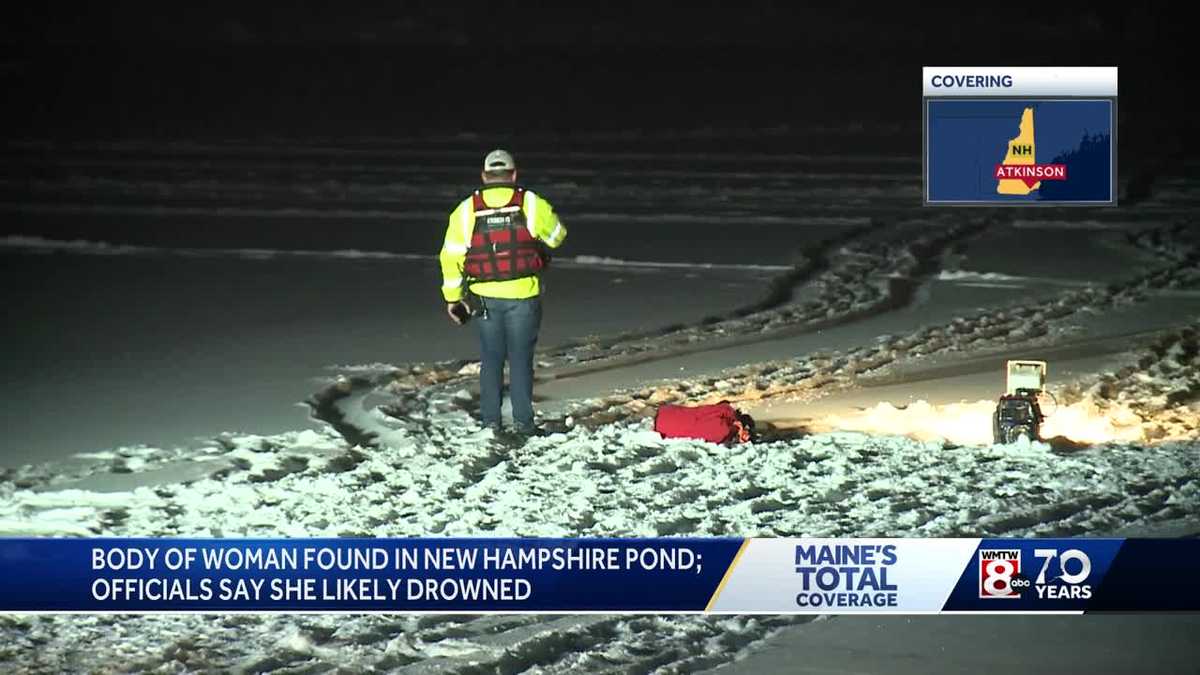 Body of Atkinson woman who drowned after falling through ice on Big ...