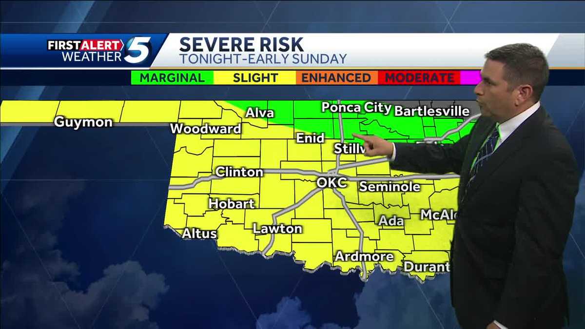 Oklahoma could see storms with damaging winds late Saturday