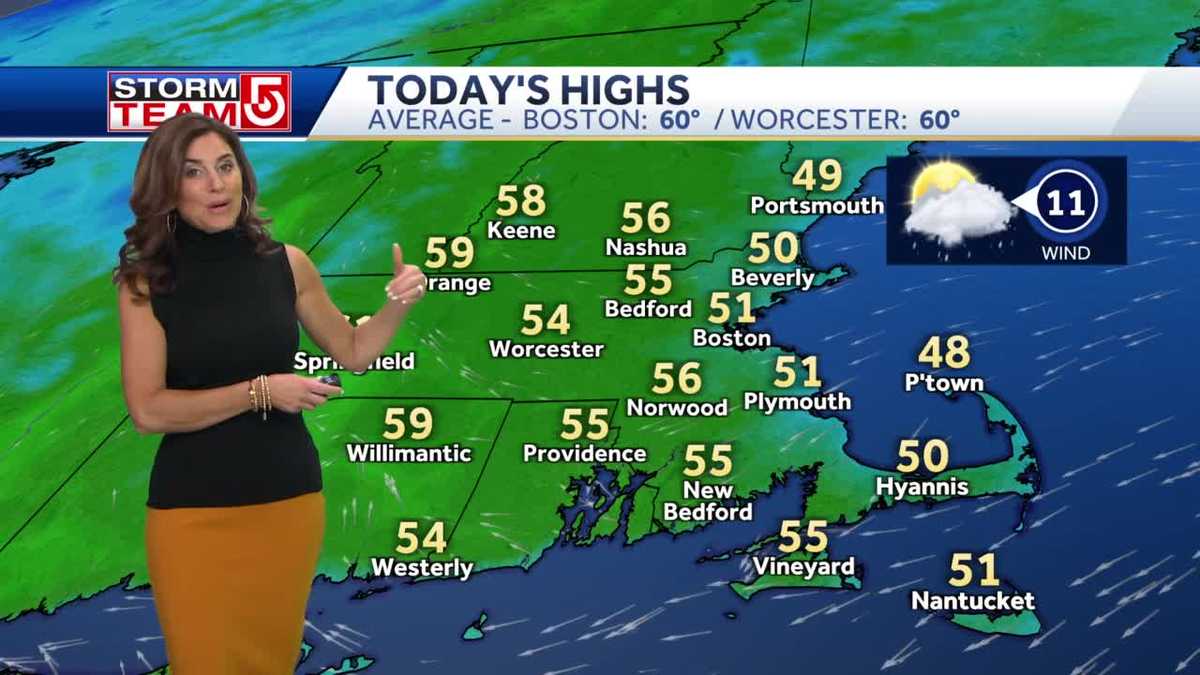 Video: Thick clouds with temps in 50s