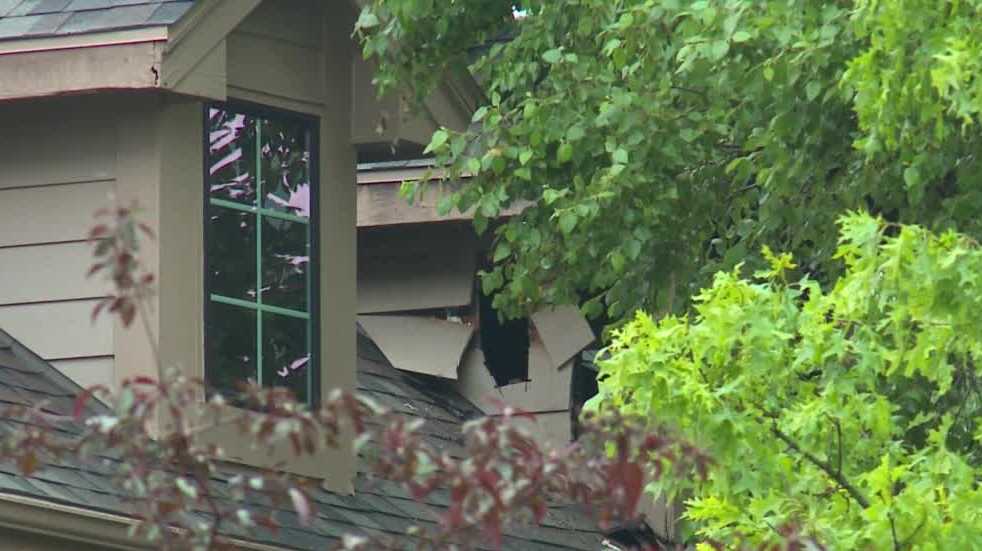 Lightning strikes Iowa home causing fire in the attic
