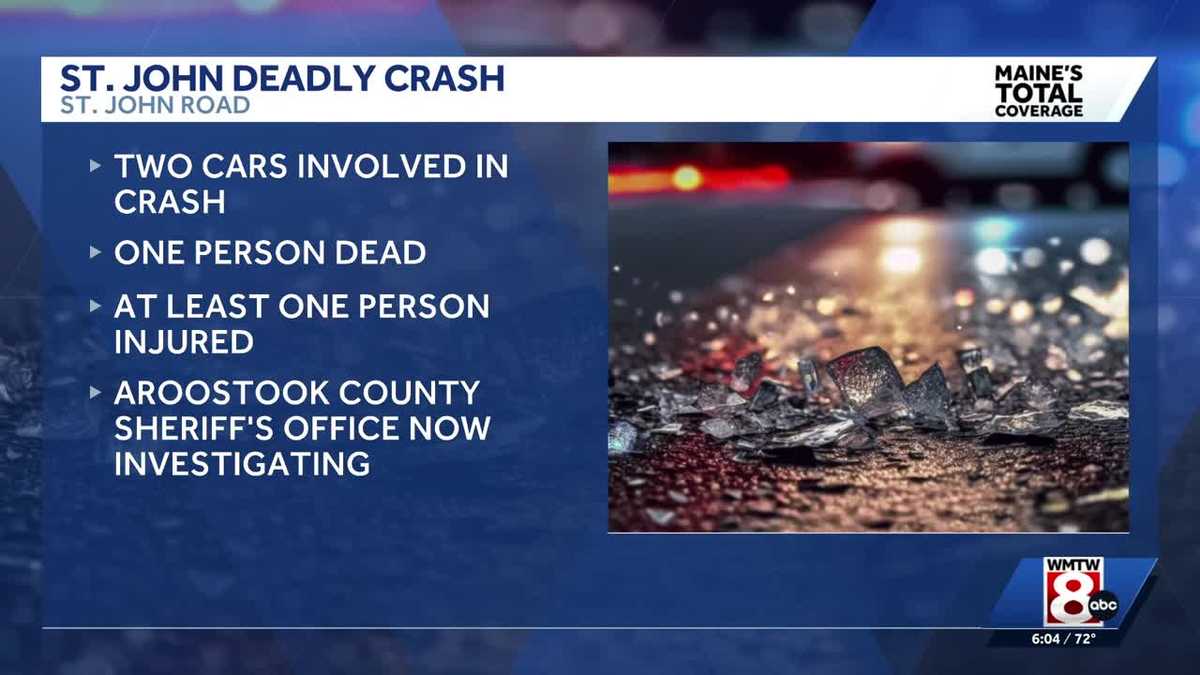 One dead in two-vehicle crash in St. John