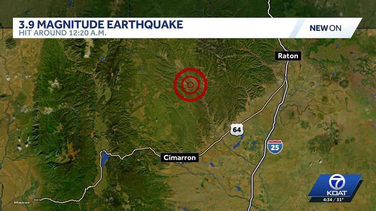 3.9 magnitude earthquake reported in northern New Mexico