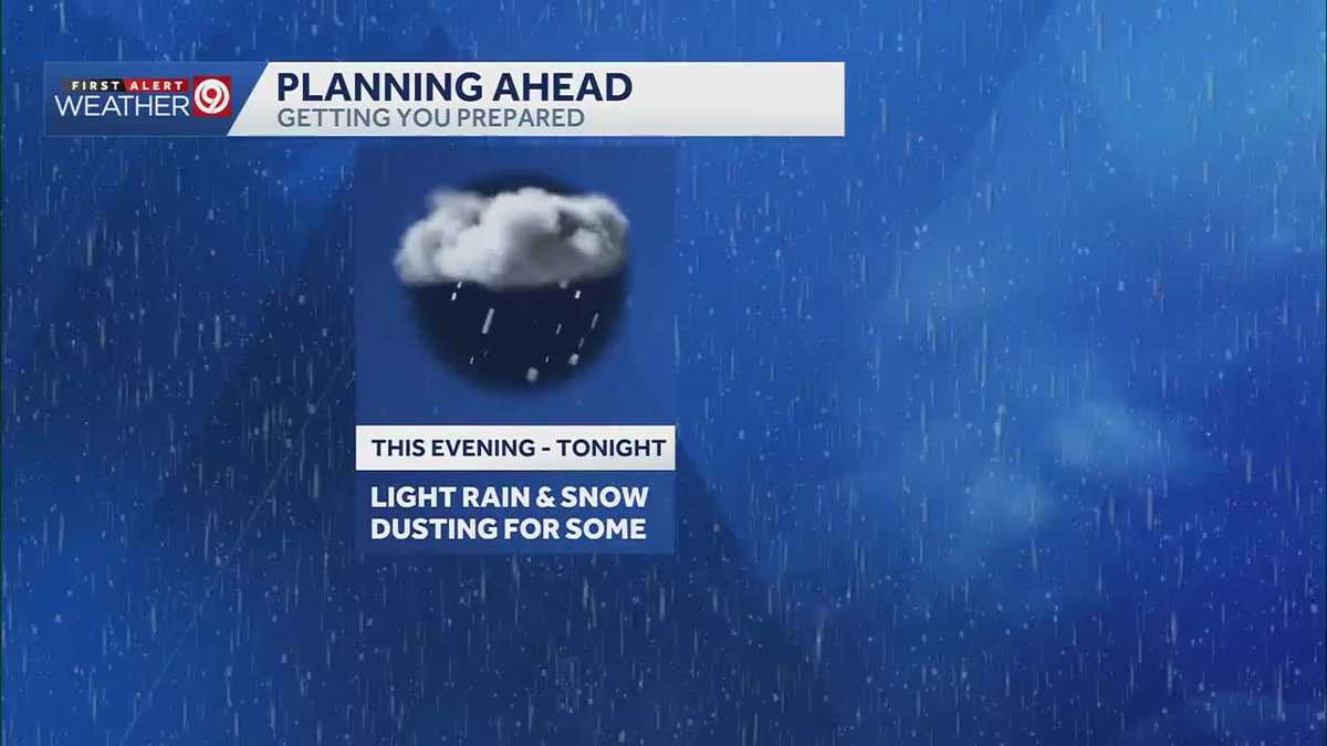 Light rain, snow bursts overnight before colder weekend in Kansas City