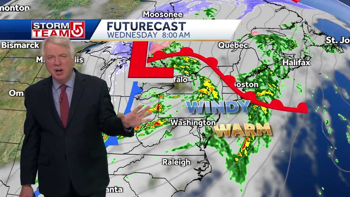 Video: Mild temps to last through midweek before drop after rain