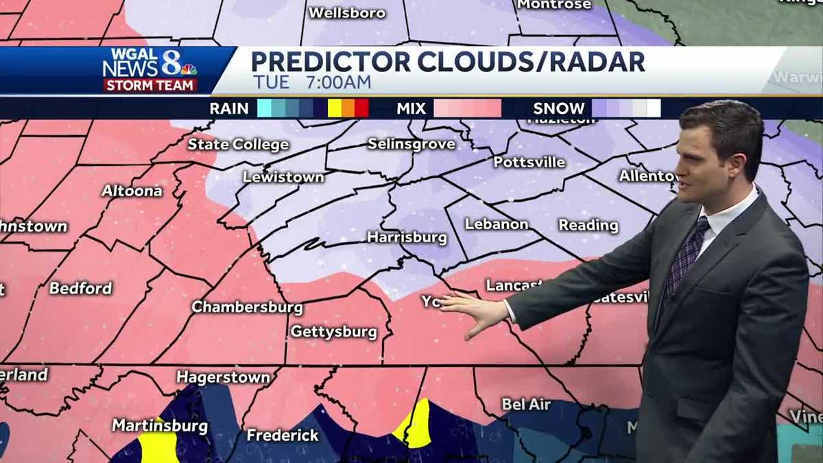 Light snow tonight, then more snow to a wintry mix into Tuesday