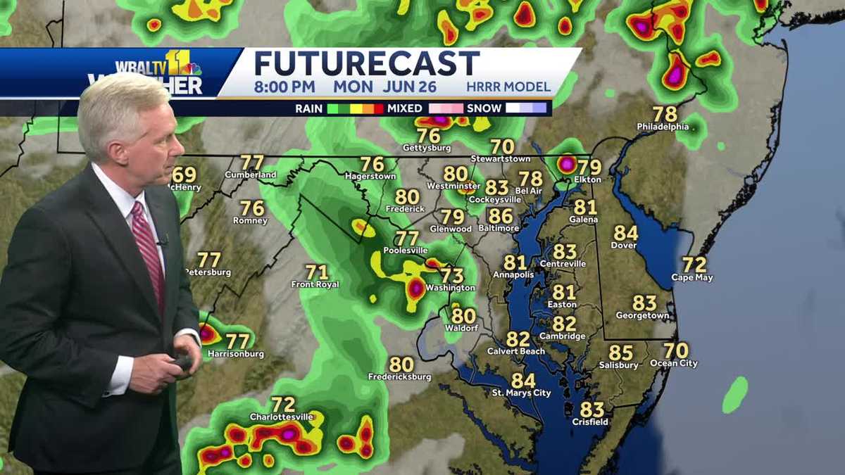 Tracking potentially severe storms early this week