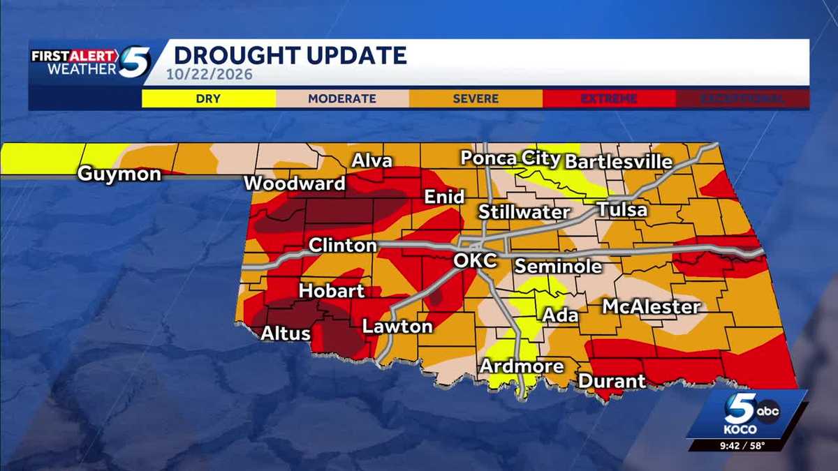 Record rainfall across Oklahoma brings drought improvement - KOCO