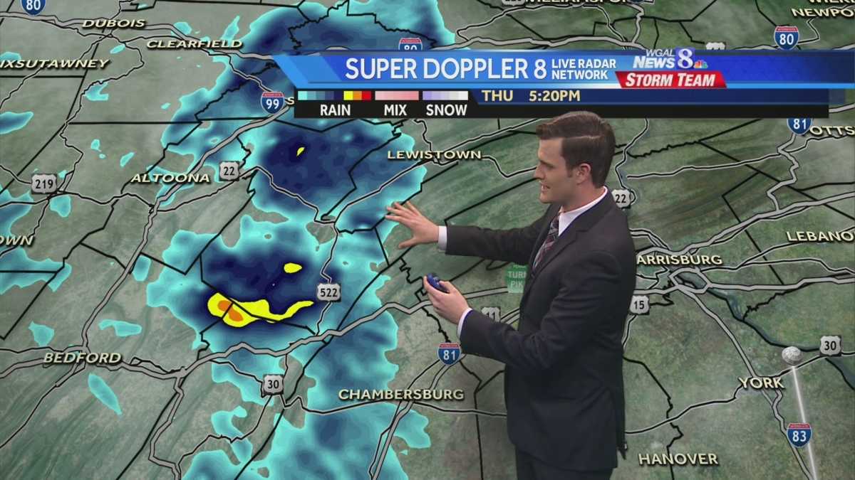 Light rain, showers moving in tonight