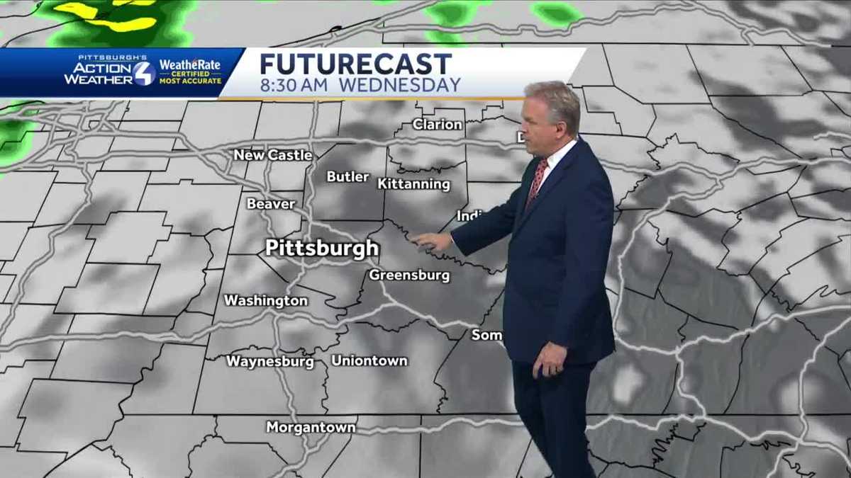Mostly cloudy with highs in the mid-50s on Wednesday