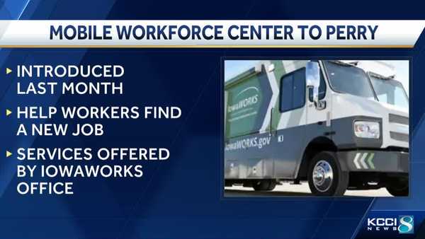 iowa workforce development's new iowa-works mobile workforce center is heading to perry