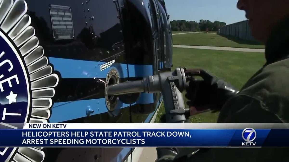 Helicopters help Nebraska State Patrol track down, arrest speeding