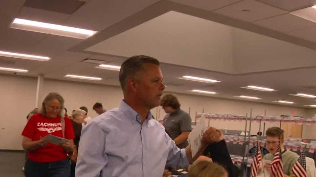Zach Nunn casts his ballot on first day of early voting in Iowa