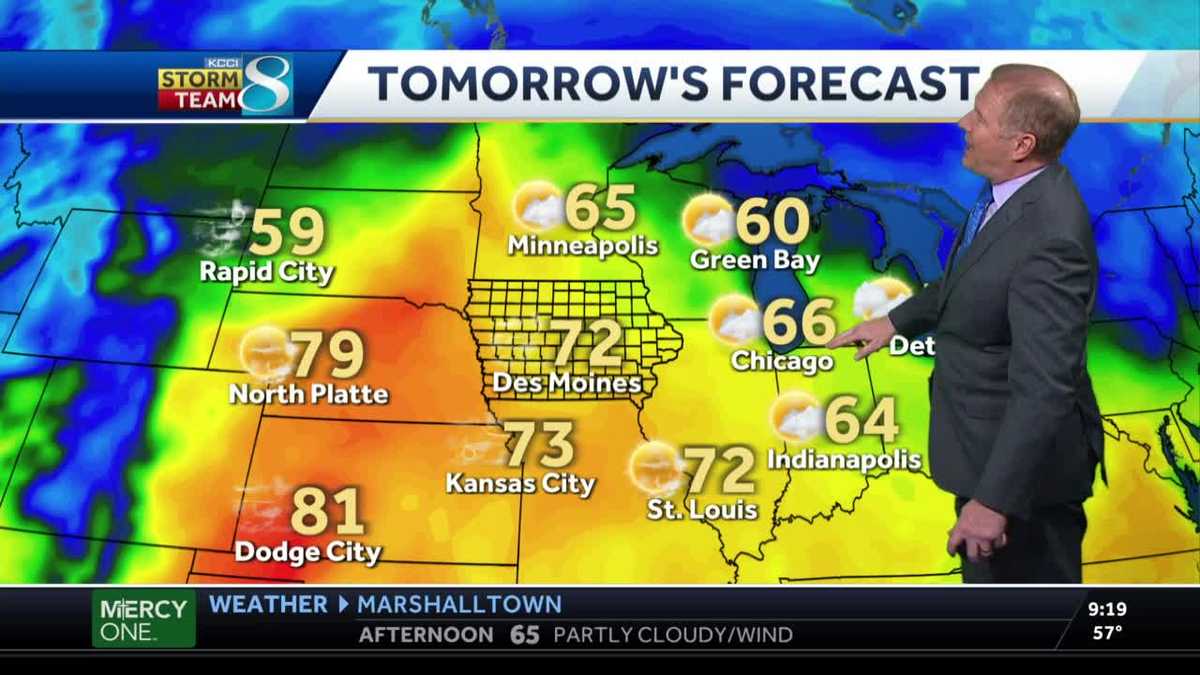 Warm, windy Tuesday ahead with temps in the 70s