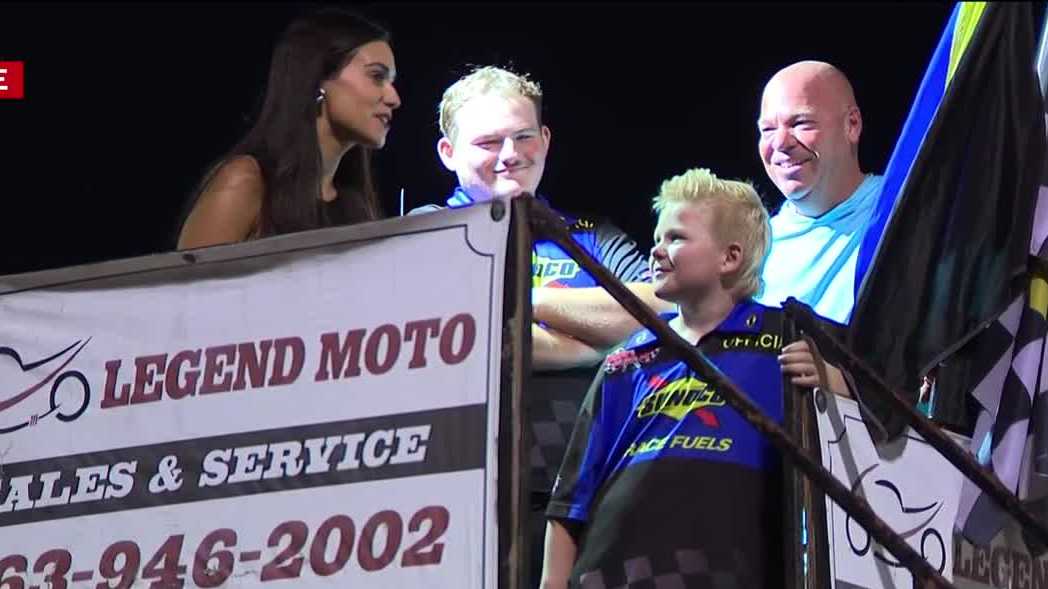 Hendry County Speedway celebrates final night of season and young flagger