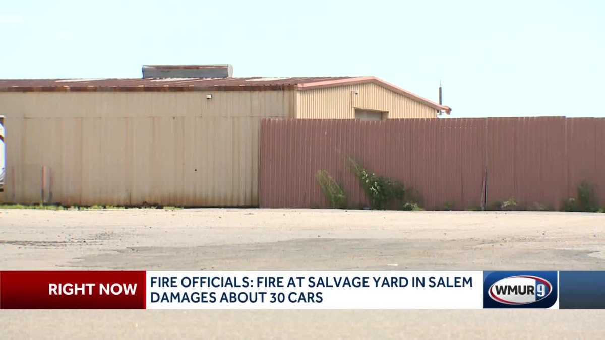 30 cars burn in fire at Salem auto salvage yard