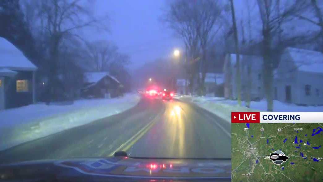 Roads slick in some spots as snow begins to fall across New Hampshire