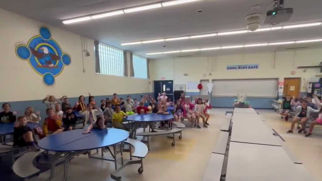 WMUR's Kevin Skarupa visits Memorial Elementary School