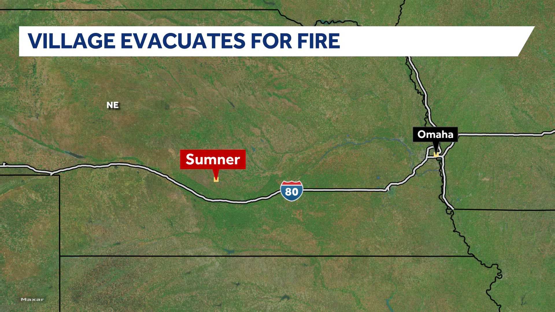 Officials urge residents of Nebraska village to evacuate after winds reignite fire