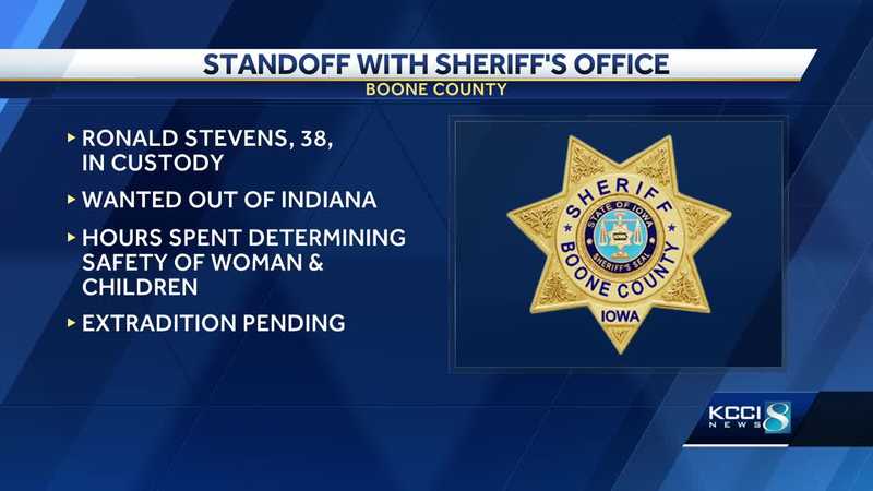 Indiana man in custody following Boone County standoff