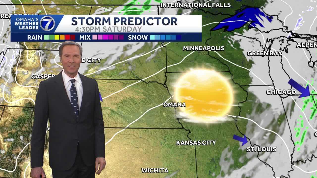 Sunshine in the Saturday forecast for Omaha, though a bit chilly