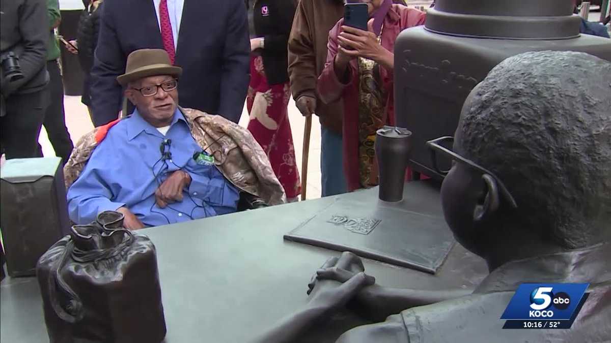 On his 80th birthday, Clara Luper's son sees Civil Rights sit-in monument for the first time