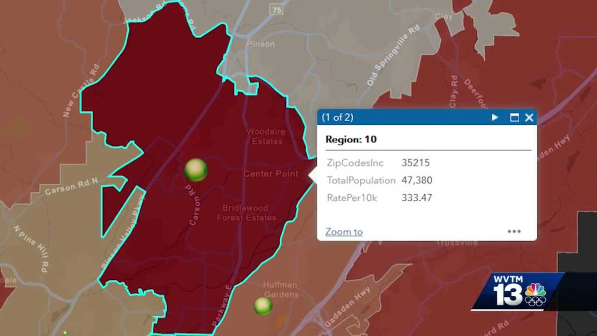 Jefferson county rely on 'COVID19 by zip code' website