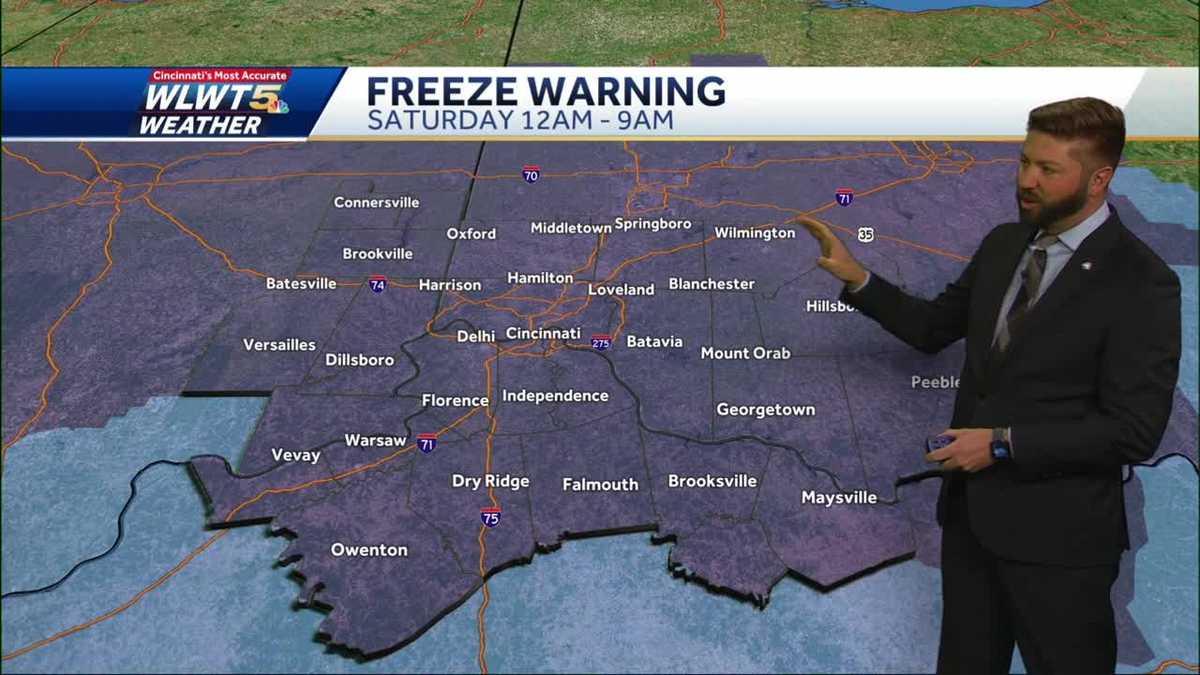 Freeze Warning overnight ahead of a nice weekend