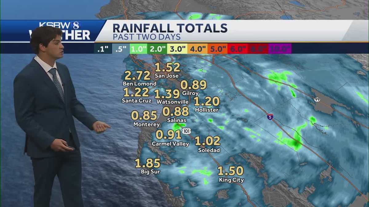 Entire Central Coast got nearly an inch of rain