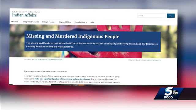 Oklahoma officials launch website to aid cases involving indigenous people