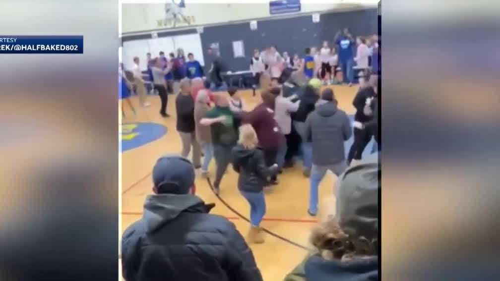 Man, 60, dies after a brawl broke out in the stands of a middle school  basketball game in Vermont