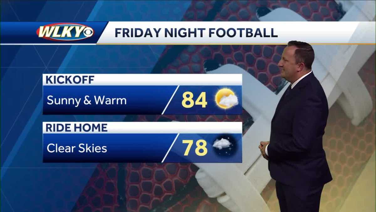 Sunny and warm on Friday