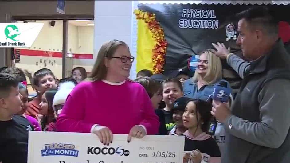 KOCO 5 surprises Mustang educator December Teacher of the Month
