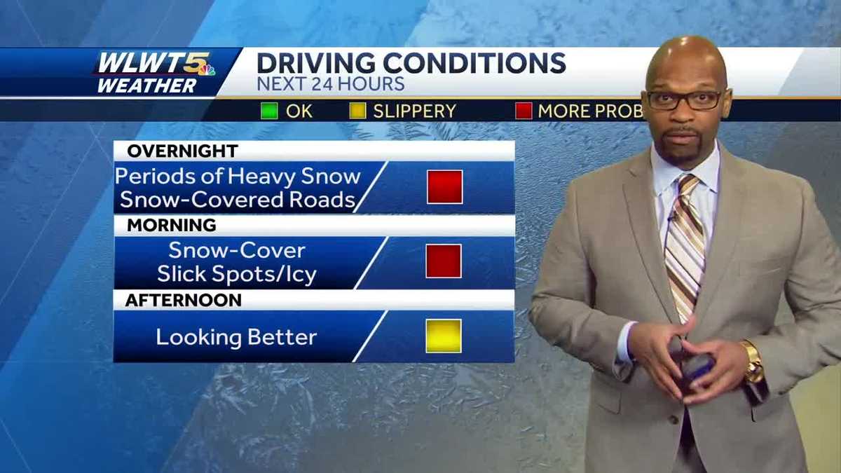 Overnight Snow Makes For Slick AM Commute