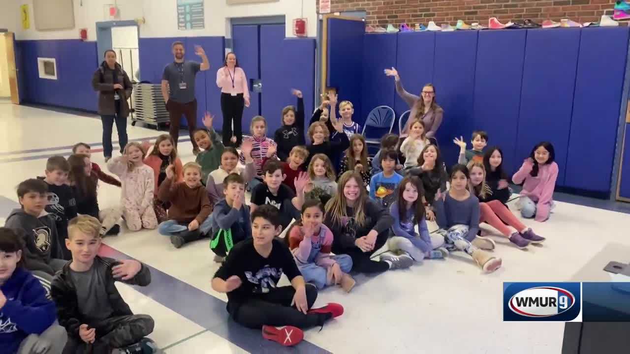 WMUR's Kevin Skarupa Visits Hollis Primary School