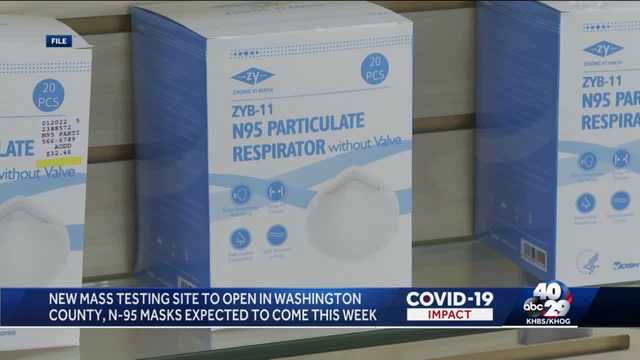 New mass testing site to open in Washington County, N-95 masks expected to come this week. - Vimarsana News