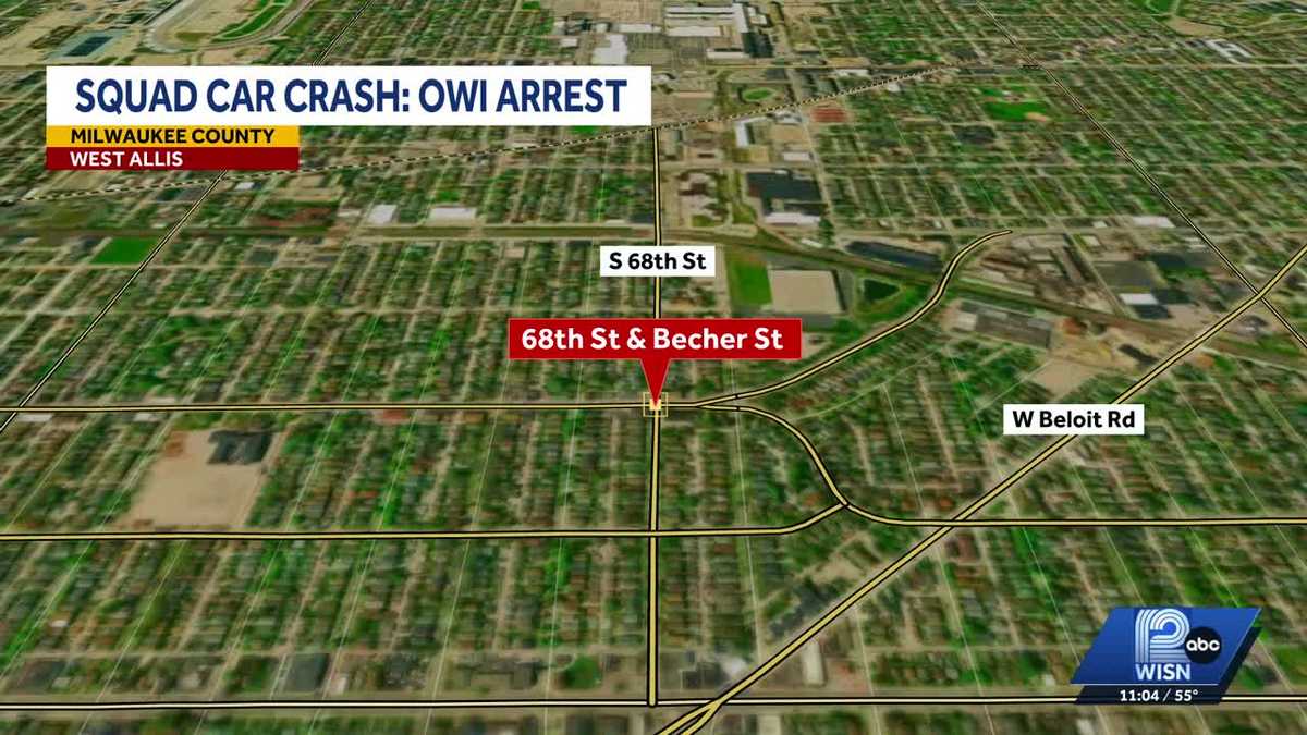 Officers arrest man after he rear-ended West Allis police squad car