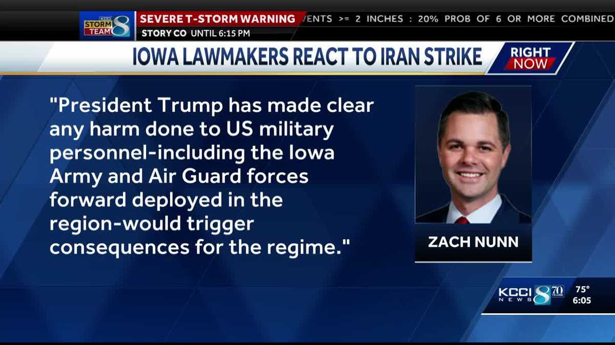 Iowa lawmakers condemn Iran's attack on U.S. military base in Qatar
