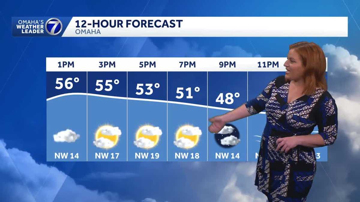 Cloudy, cool and breezy Monday afternoon for Omaha area