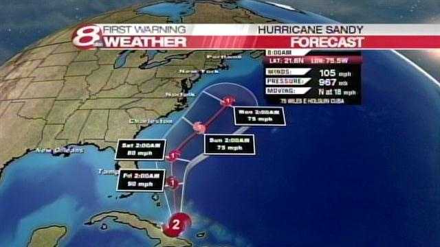 Emergency officials keep an eye on Sandy