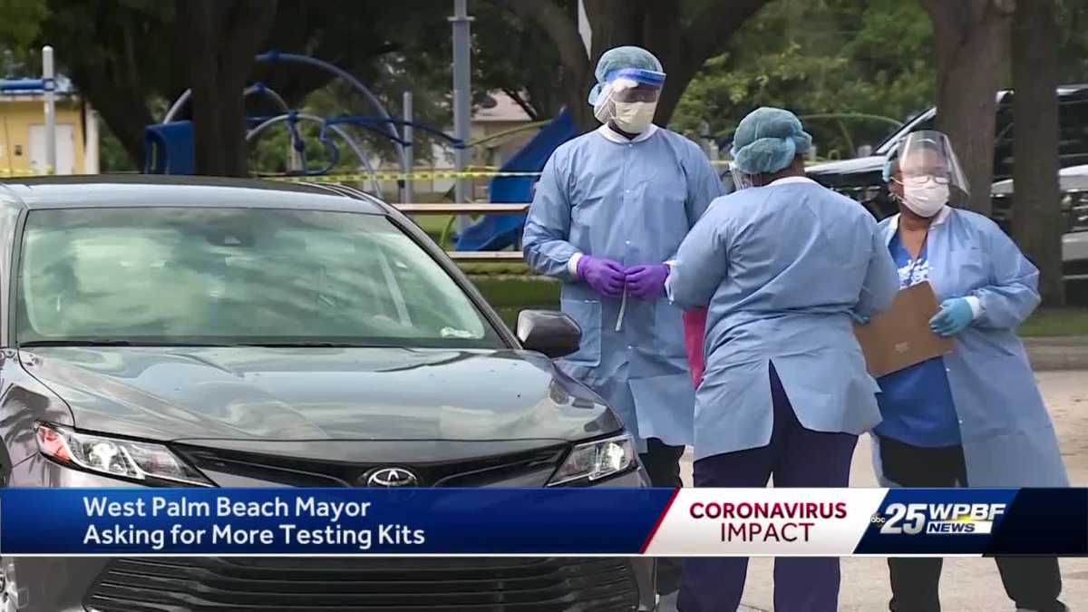 West Palm Beach mayor pleads with county to provide testing kits