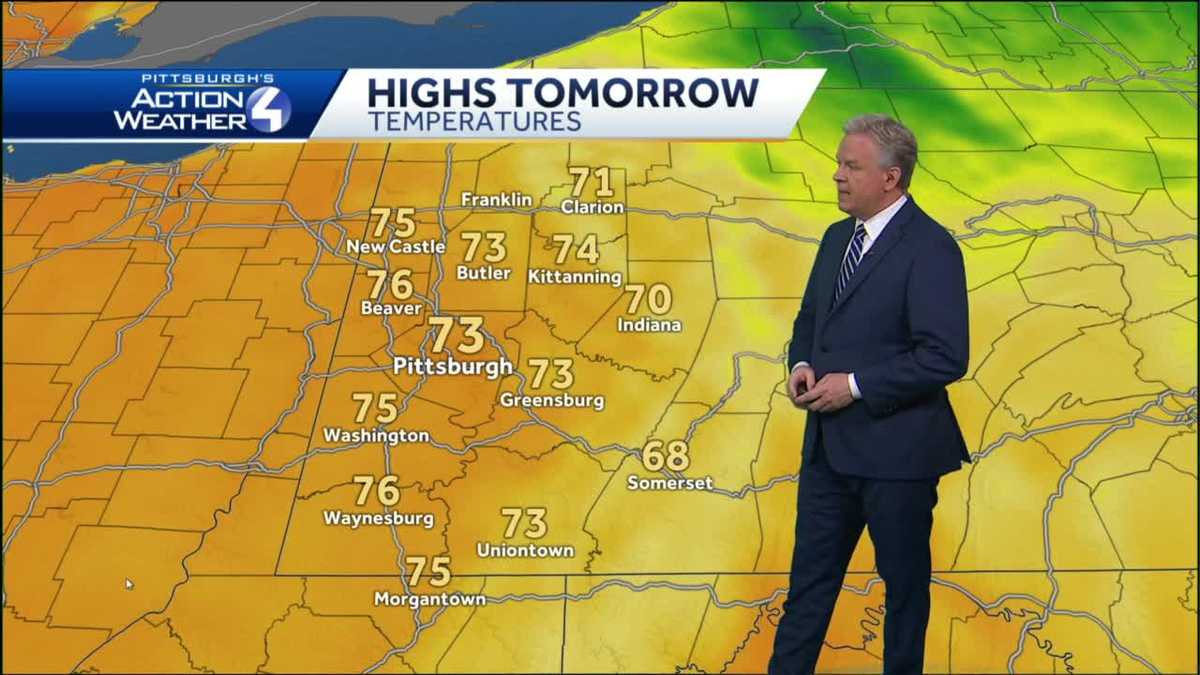 Partly cloudy on Tuesday