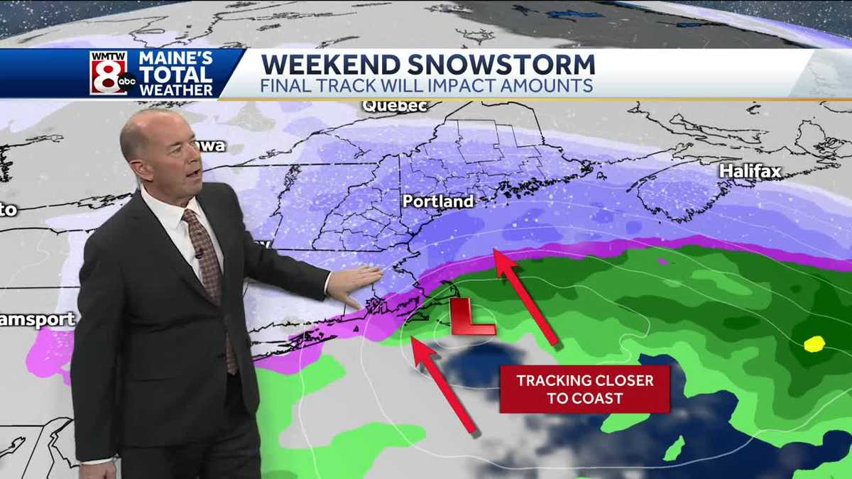 A look at when snow may impact your weekend plans