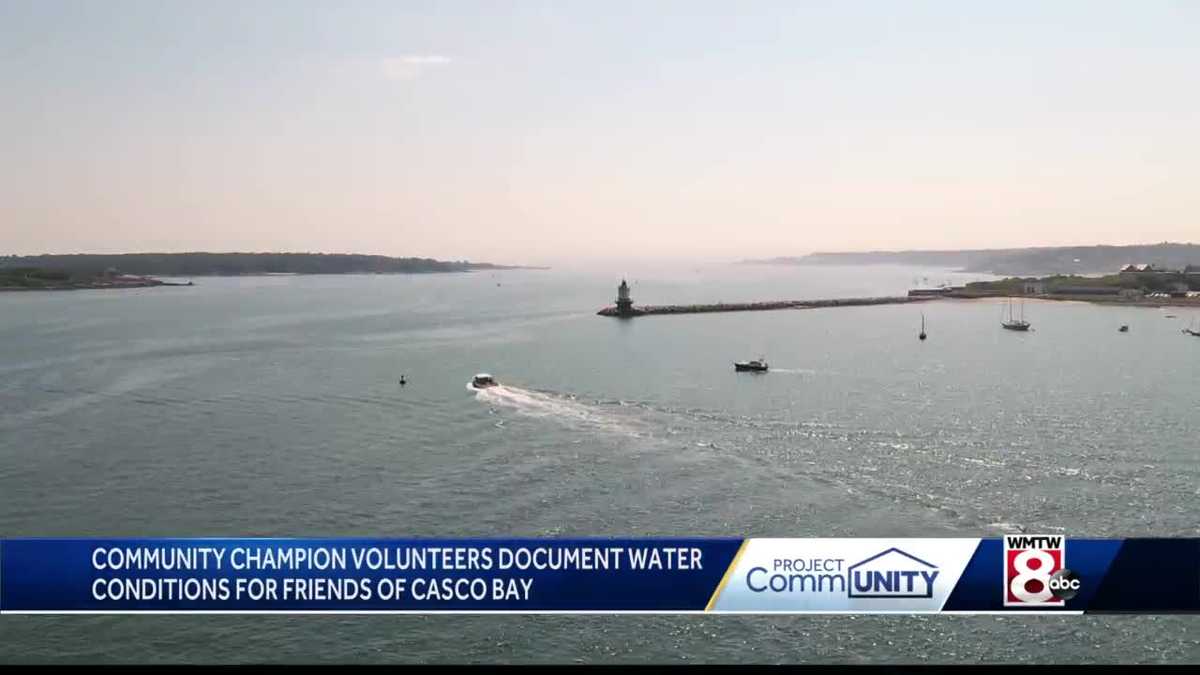 Community Champions monitor the water conditions of Casco Bay