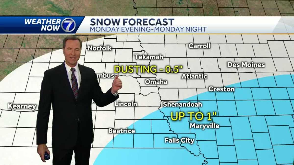Snow Monday evening