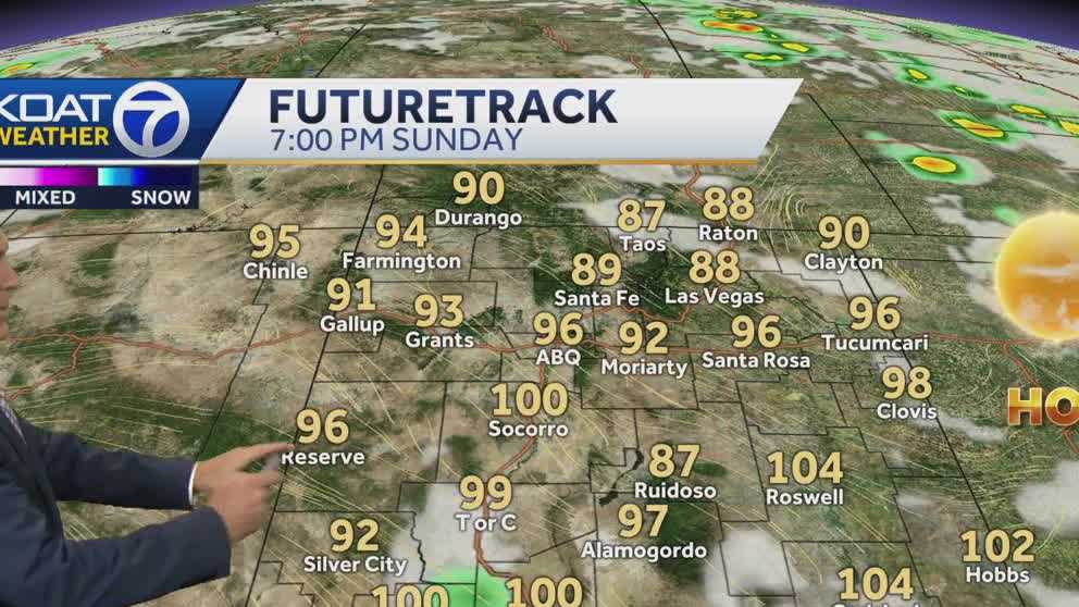 New Mexico forecast: Less storms with hot weekend ahead