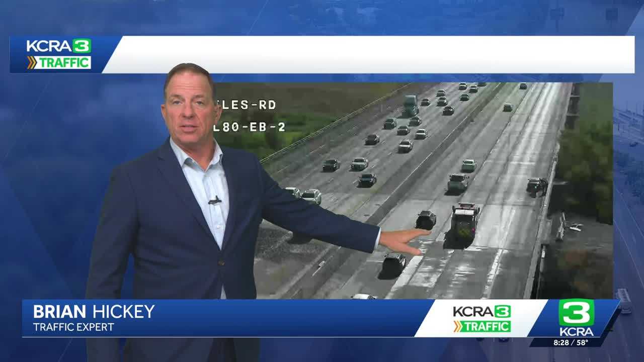 I-80 traffic delays in Davis after crash on Wednesday